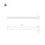 Светильник MAG-MICROCOSM-STRIP-L600-10Вт Day4000 BK 100 deg 24В Arlight IP20 043268