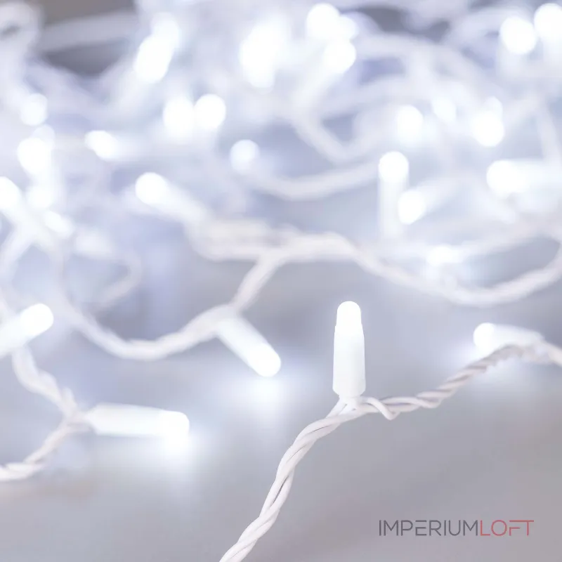 Arlight Светодиодная гирлянда ARD-STRING-CLASSIC-10000-WHITE-100LED-MILK-FLASH White 230В 7Вт Ardecoled IP65 031203