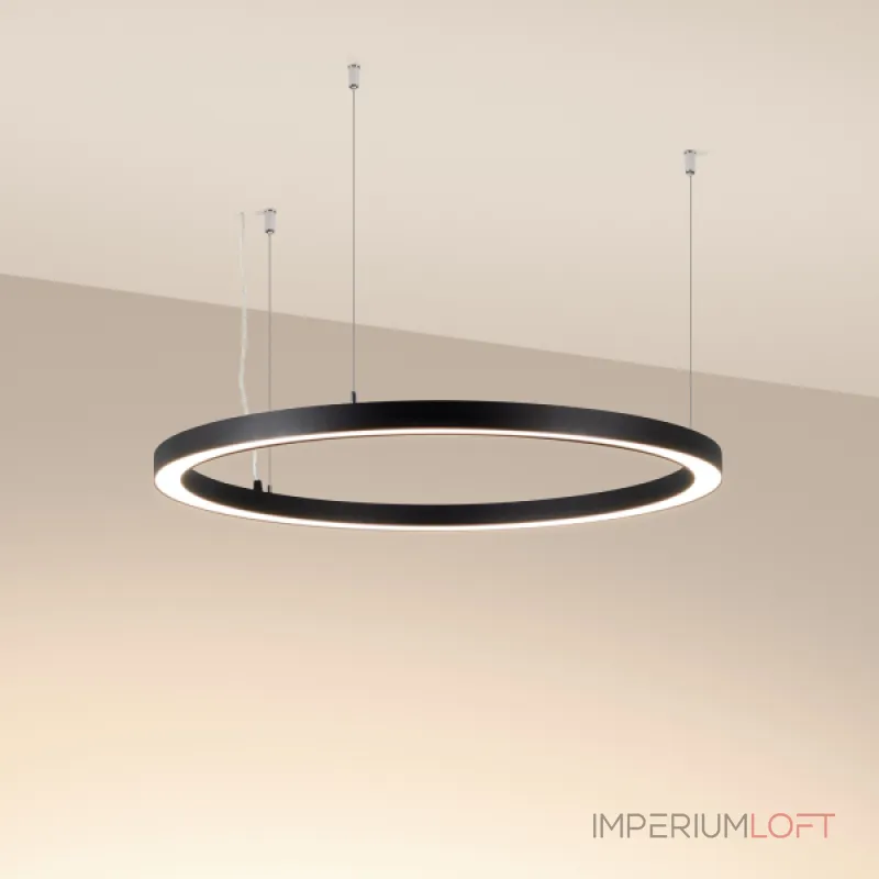 Светильник SP-CIRCLE-HANG-O3535-D900-55Вт Warm3000 RAL9005 120 deg 230В IP40 LED Arlight Алюминий 049368