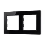 Рамка стеклянная FRM-GLARE-GS-2-BK Arlight 043797