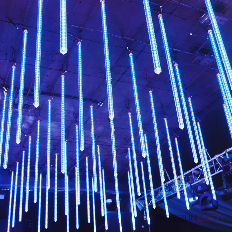 Arlight Светодиодная гирлянда ARD-ICEFALL-CLASSIC-D12-500-5PCS-CLEAR-72LED-LIVE BLUE 230В 6Вт Ardecoled IP65 026047