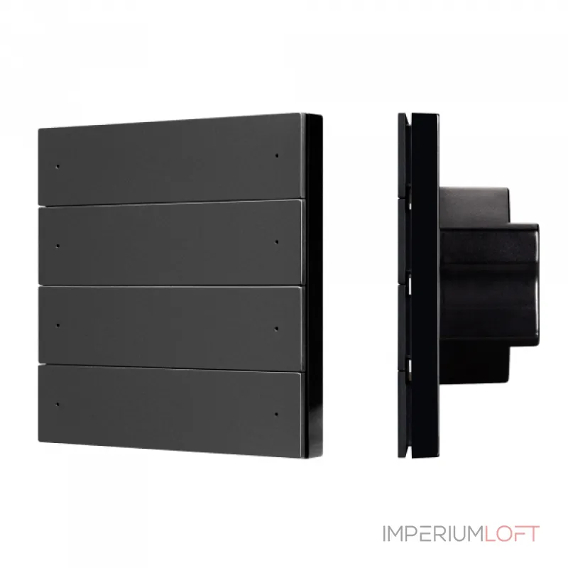 Arlight INTELLIGENT ARLIGHT Кнопочная панель SMART-DMX512-801-22-8G-8SC-DIM-IN Black 230В 2.4G IARL IP20 039316