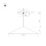 Arlight Светильник SP-MAKOTO-R750-14Вт Warm3000 WH 36 deg 230В TRIAC IP20 054409