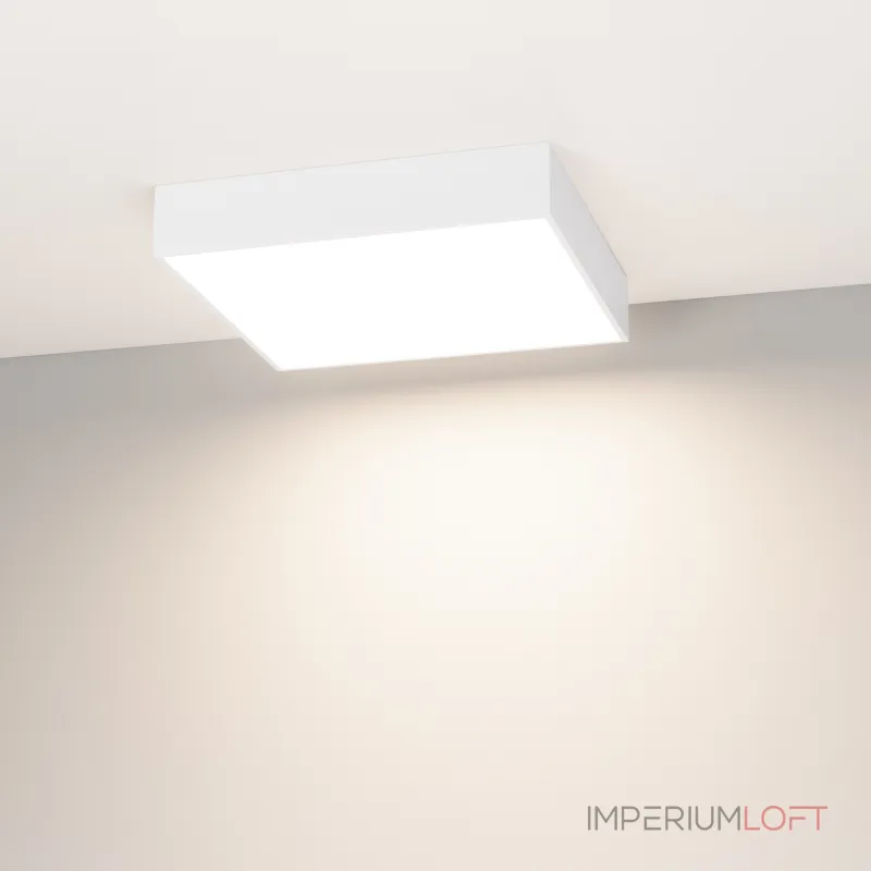 Arlight Светильник IM-QUADRO-EMERGENCY-3H-S350x350-33Вт Warm3000 WH 120 deg 230В IP40 041010