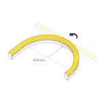 Лента герметичная MOONLIGHT-SIDE-X336-12x24mm 230В Warm3000 11 В/м IP65 50м Arlight Грибовидная форма 051904