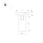 Светильник MAG-MICROCOSM-SPOT-R35-5Вт Warm3000 BK 36 deg 24В Arlight IP20 043252