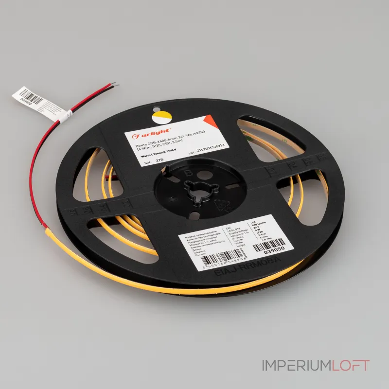 Лента COB-X480-4mm 24В Warm2700 4 В/м IP20 CSP 5м Arlight 042033 Лента COB-X480-4mm 24В Warm2700 4 В/м IP20 CSP 5м Arlight 042033