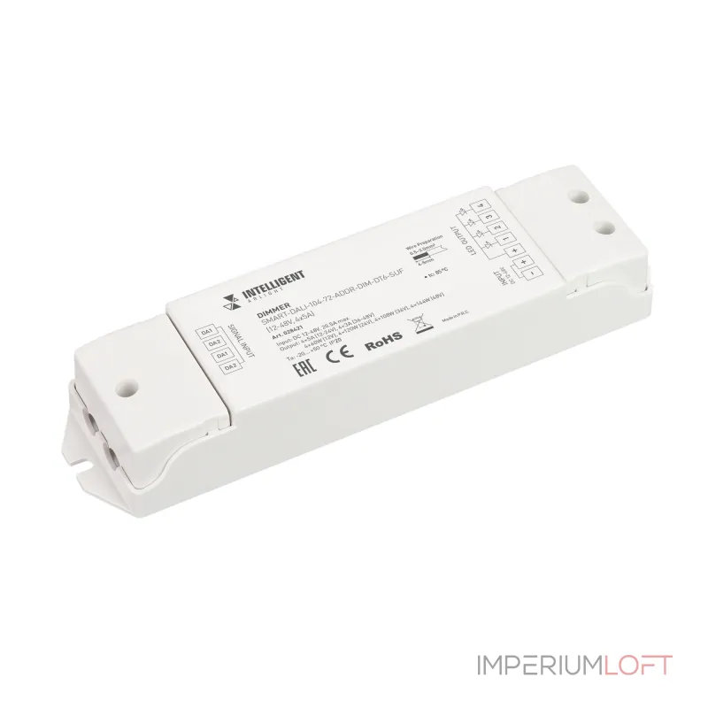 Arlight INTELLIGENT ARLIGHT Диммер SMART-DALI-104-72-ADDR-DIM-DT6-SUF 12-48В 4x5A IARL IP20 028421 Arlight INTELLIGENT ARLIGHT Диммер SMART-DALI-104-72-ADDR-DIM-DT6-SUF 12-48В 4x5A IARL IP20 028421