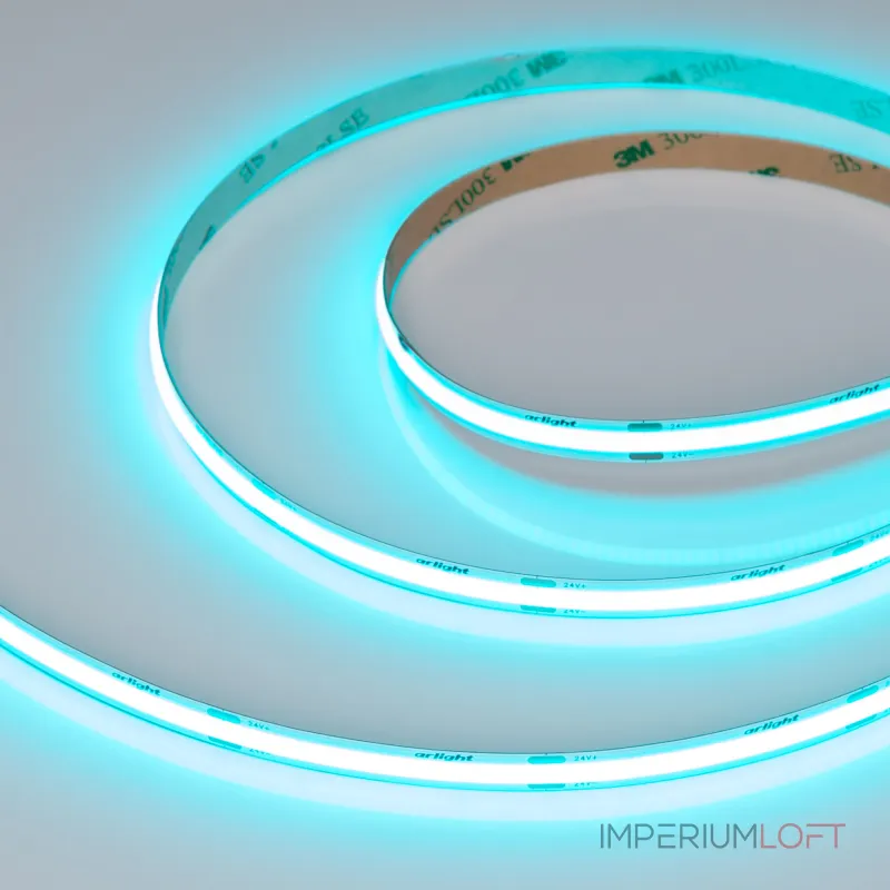 Лента COB-X480-8mm 24В Aquamarine 8 В/м IP20 5м Arlight 047735