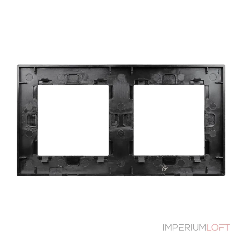 Рамка стеклянная FRM-GLARE-GS-2-BK Arlight 043797
