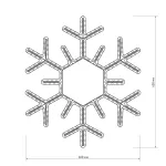 Arlight Фигура ARD-SNOWFLAKE-M5-600x600-360LED White 230В 20Вт Ardecoled IP65 025308