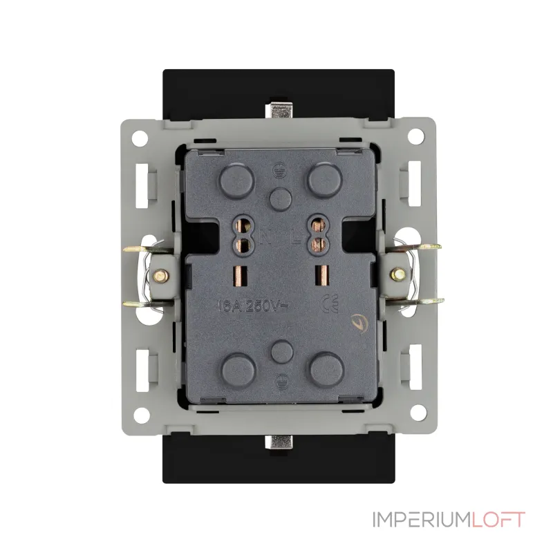 Механизм электрической розетки SCT-MEUD-PL-BK 250В 16A Arlight 043765 Механизм электрической розетки SCT-MEUD-PL-BK 250В 16A Arlight 043765