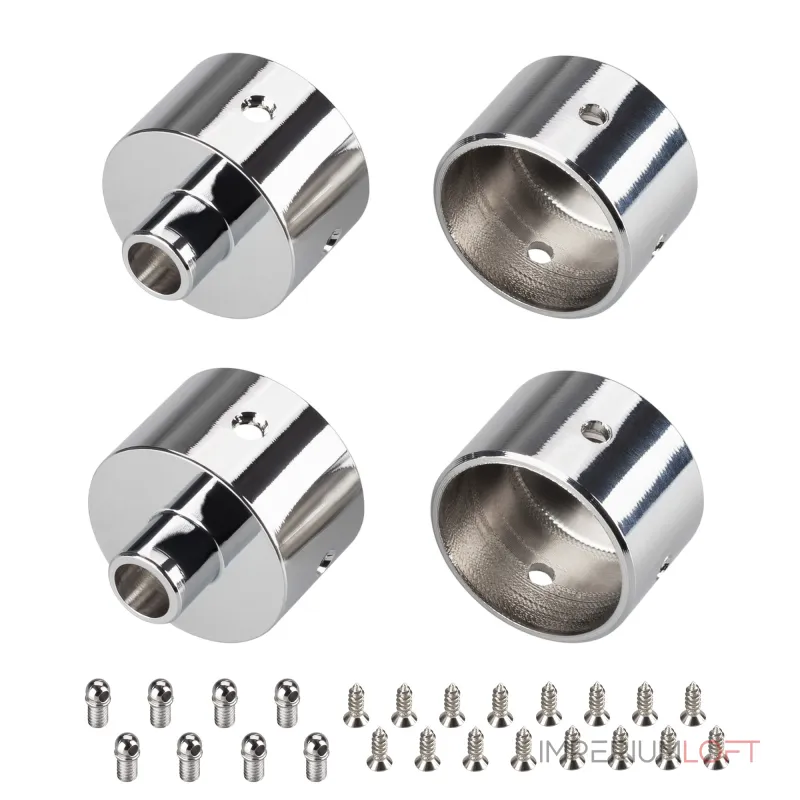 Заглушка WPH-FLEX-D22-360deg с отверстием Arlight Металл 046102