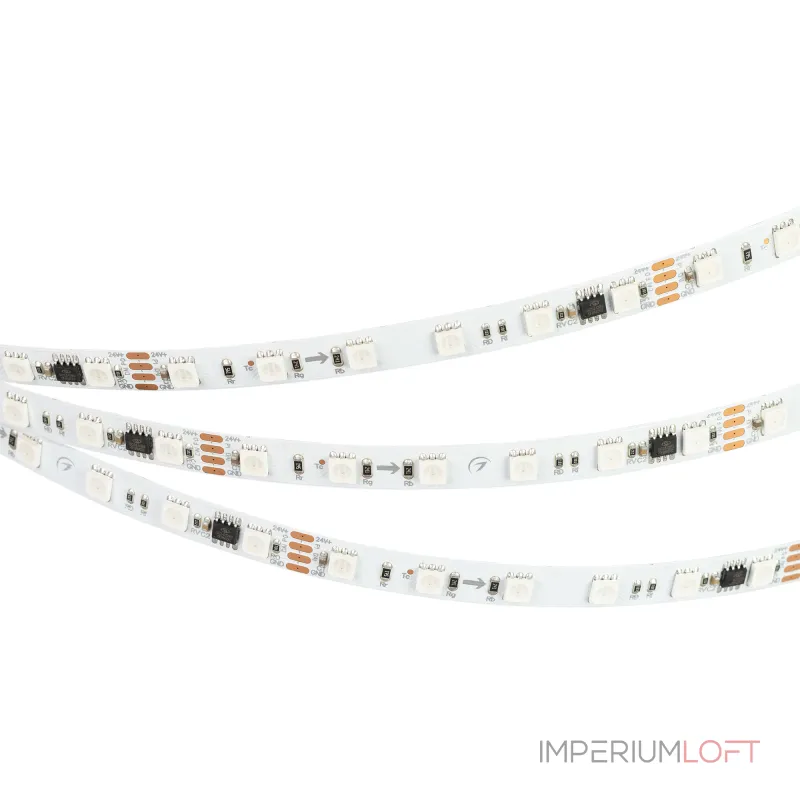 Arlight Лента DMX-B60-10mm 24В RGB-PX6-RAM 15 В/м IP20 5060 5м 033448 Arlight Лента DMX-B60-10mm 24В RGB-PX6-RAM 15 В/м IP20 5060 5м 033448