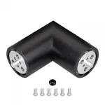 Соединитель профиля ROUND-D36-360-90 BLACK Arlight Алюминий 050543