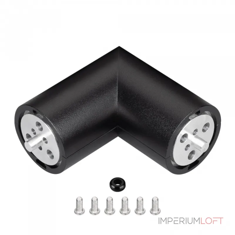 Соединитель профиля ROUND-D36-360-90 BLACK Arlight Алюминий 050543 Соединитель профиля ROUND-D36-360-90 BLACK Arlight Алюминий 050543
