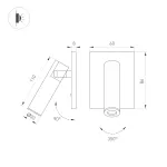 Светильник SP-READER-S60x86-3Вт Warm2700 BK 20 deg 230В Arlight IP20 052938
