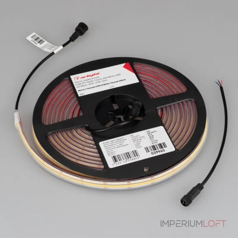 Arlight Светодиодная лента герметичная COB-PS-X640-12mm 24В White-MIX 23 В/м IP67 CSP 5м Изменяемая ЦТ 039965 Arlight Светодиодная лента герметичная COB-PS-X640-12mm 24В White-MIX 23 В/м IP67 CSP 5м Изменяемая ЦТ 039965