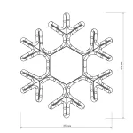 Arlight Фигура ARD-SNOWFLAKE-M7-450x375-126LED Warm 230В 7.5Вт Ardecoled IP65 025315