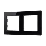 Рамка стеклянная FRM-GLARE-GS-2-BK Arlight 043797