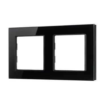 Рамка стеклянная FRM-GLARE-GS-2-BK Arlight 043797