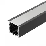 Arlight Профиль LINIA49-F-S-2000 BLACK Алюминий 041873