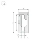 Arlight Силиконовый профиль WPH-FLEX-0612-SIDE-S8-5м WHITE Силикон 040264