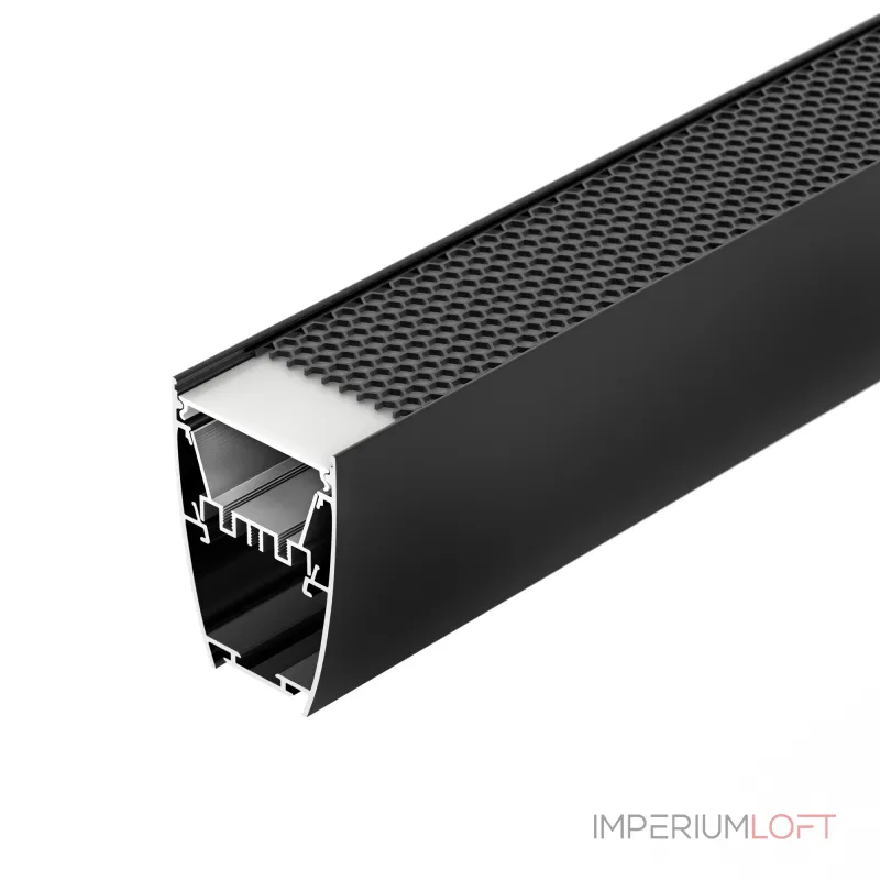 Arlight Профиль LINE-5075-U-HONEYCOMB-2000 BLACK Алюминий 044885