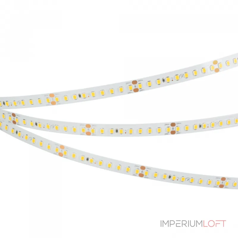 Arlight Светодиодная лента RT-A144-10mm 24В Warm2700 7.7 В/м IP20 2835 5м высок.эфф.200 лм/Вт 038781