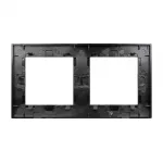Рамка стеклянная FRM-GLARE-GS-2-BK Arlight 043797