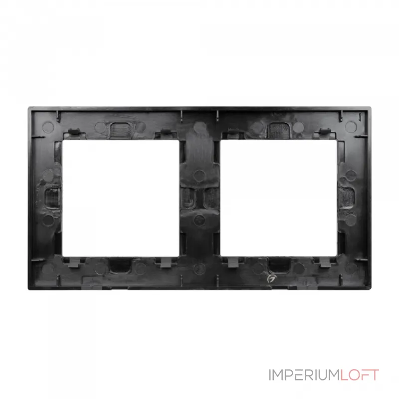 Рамка стеклянная FRM-GLARE-GS-2-BK Arlight 043797