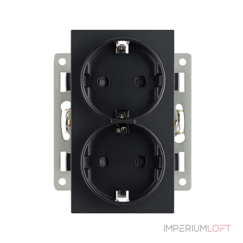 Механизм электрической розетки SCT-MEUD-PL-BK 250В 16A Arlight 043765 Механизм электрической розетки SCT-MEUD-PL-BK 250В 16A Arlight 043765