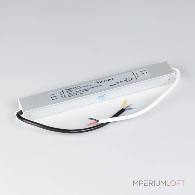 Arlight Блок питания ARPV-LG24045-SLIM-PFC-D 24В 1.9A 45Вт IP67 031719 Arlight Блок питания ARPV-LG24045-SLIM-PFC-D 24В 1.9A 45Вт IP67 031719