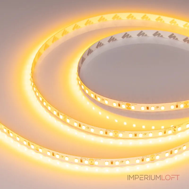 Лента RT-A120-8mm 24В Gold 9.6 В/м IP20 2835 5м Arlight 043385 Лента RT-A120-8mm 24В Gold 9.6 В/м IP20 2835 5м Arlight 043385