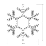 Arlight Фигура ARD-SNOWFLAKE-M7-450x375-126LED Warm 230В 7.5Вт Ardecoled IP65 025315