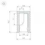Профиль SL-MINI-6-H9-2000 ANOD BLACK Arlight Алюминий 044082