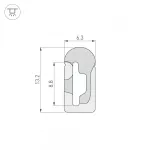 Arlight Силиконовый профиль WPH-FLEX-0613-SIDE-S8-10м WHITE Силикон 040826