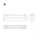 Светильник MAG-VIBE-FLAT-TURN-L305-12Вт Day4000 BK 110 deg 48В Arlight IP20 044442