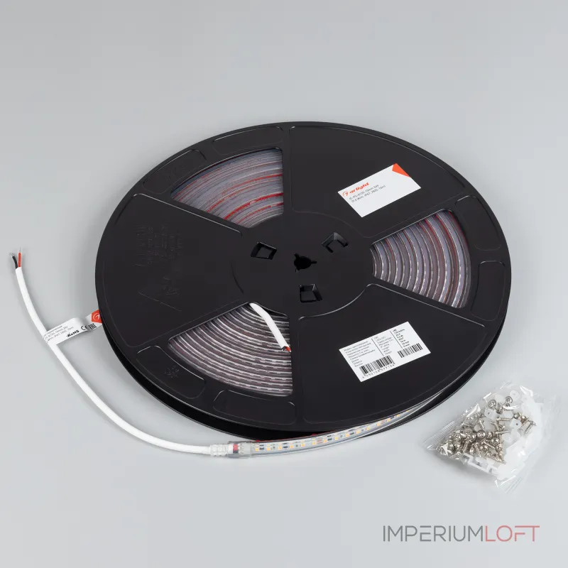 Лента герметичная IC-PS-A120-10mm 24В Warm2700 9.6 В/м IP67 2835 10м Arlight стабилизированная 050634