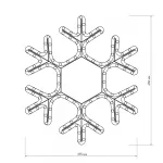 Arlight Фигура ARD-SNOWFLAKE-M7-450x375-126LED Warm 230В 7.5Вт Ardecoled IP65 025315