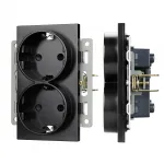 Механизм электрической розетки SCT-MEUD-PL-BK 250В 16A Arlight 043765