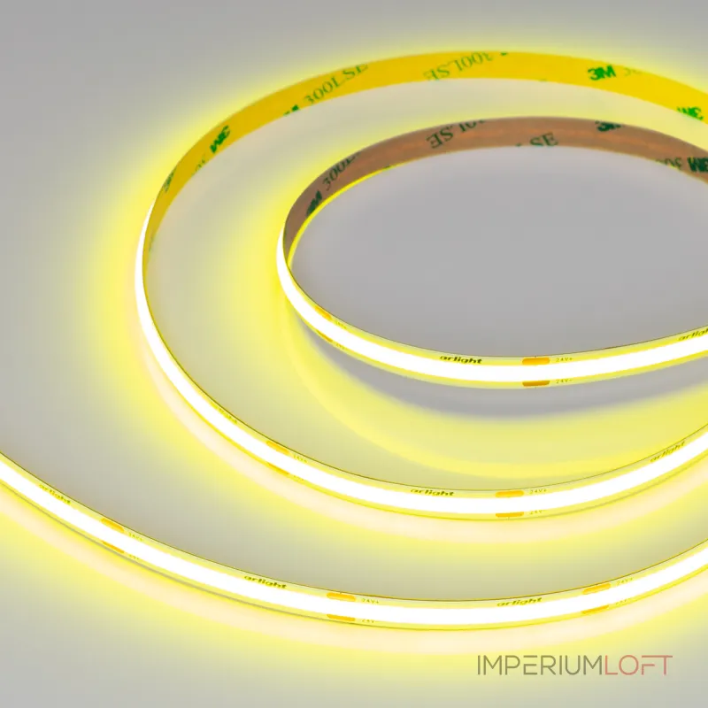 Лента COB-X480-8mm 24В Yellow Volt 8 В/м IP20 5м Arlight 047737 Лента COB-X480-8mm 24В Yellow Volt 8 В/м IP20 5м Arlight 047737