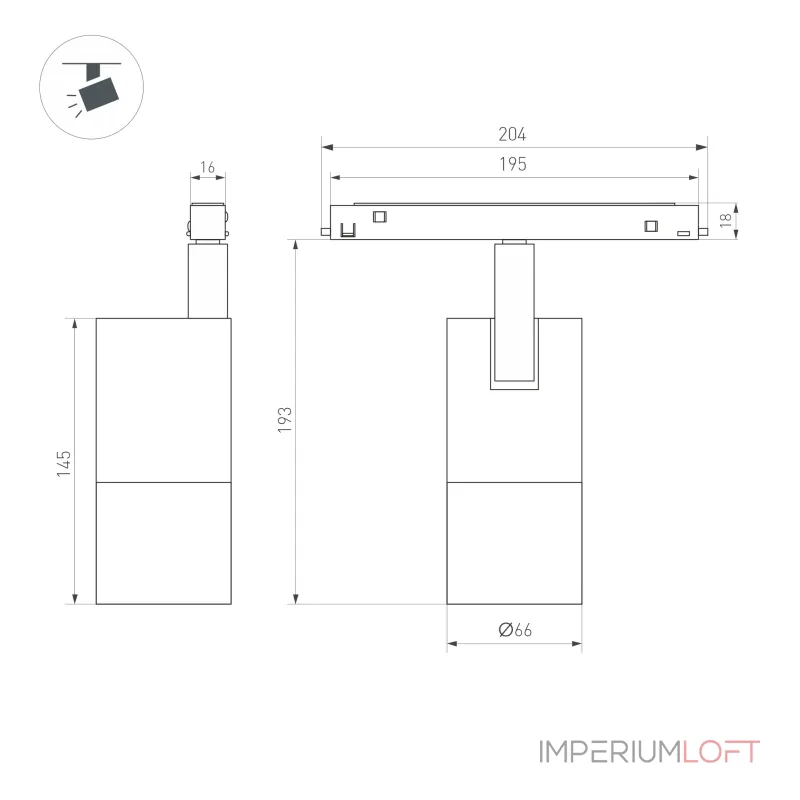 Светильник MAG-ORIENT-SPOT-ZOOM-R65-15Вт Warm3000 WH 34-60 deg 48В Arlight IP20 044154 Светильник MAG-ORIENT-SPOT-ZOOM-R65-15Вт Warm3000 WH 34-60 deg 48В Arlight IP20 044154