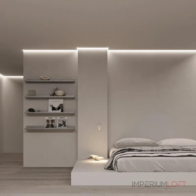 Arlight Профиль STRETCH-SHADOW-CEIL-2000 BLACK A2-CONTOUR-PRO Алюминий 040703