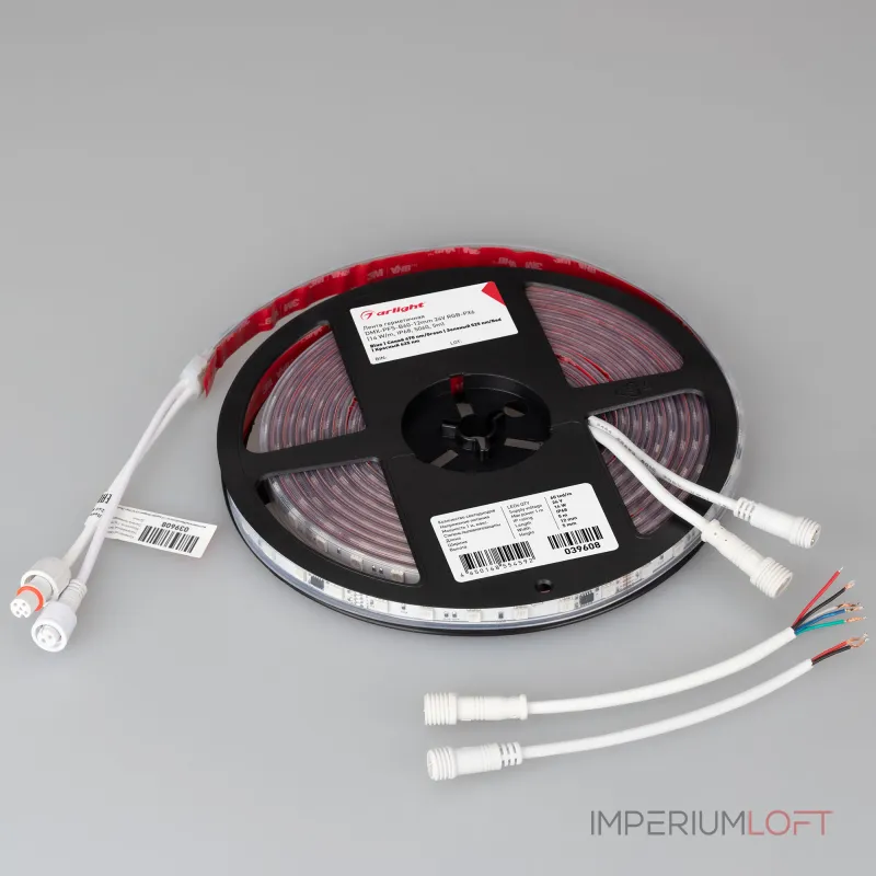 Arlight Лента герметичная DMX-PFS-B60-12mm 24В RGB-PX6 14 В/м IP68 5060 5м 039608