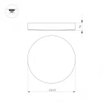 Arlight Светильник SP-FLOWER-R410-32Вт Warm3000 BK 110 deg 230В IP54 049804