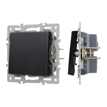 Arlight Механизм выключателя одноклавишный непроходной SWT-MK01-PL-BK 250В 16A 043711