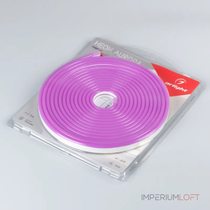 Arlight Лента герметичная AURORA-PS-A120-12x6mm 24В Purple 10 В/м IP65 2835 5м 036678 Arlight Лента герметичная AURORA-PS-A120-12x6mm 24В Purple 10 В/м IP65 2835 5м 036678