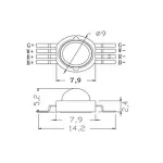 Arlight Мощный светодиод ARPL-4Вт-EPA-RGBW 350mA Emitter 020332