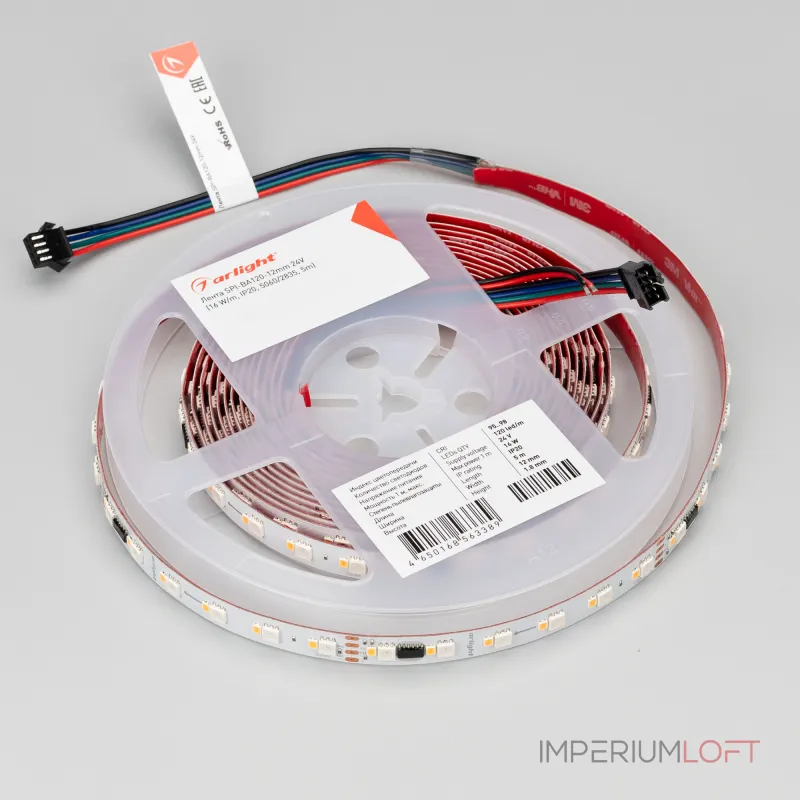 Лента SPI-BA120-12mm 24В RGBW-Day-PX6-BPT 16 В/м IP20 5060/2835 5м Arlight 040621